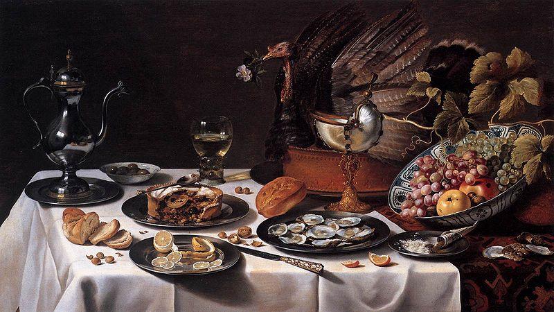 Pieter Claesz with Turkey Pie oil painting picture